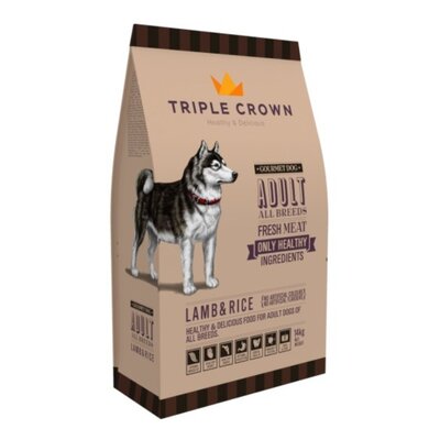 Karma dla psa TRIPLE CROWN Gourmet Dog Jagnięcina z ryżem 14 kg