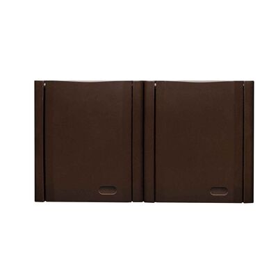 Gniazdo podwójne z uziemieniem natynkowe IP54 brązowy bravo