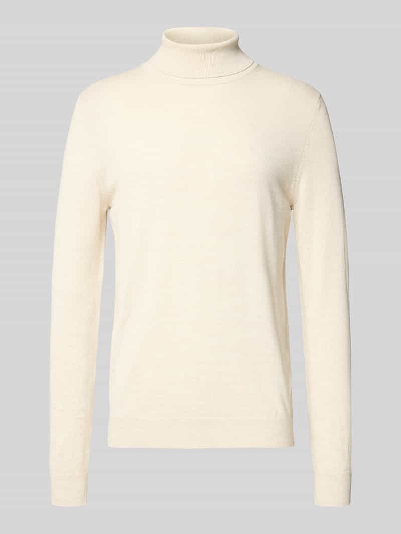 Sweter wełniany z golfem