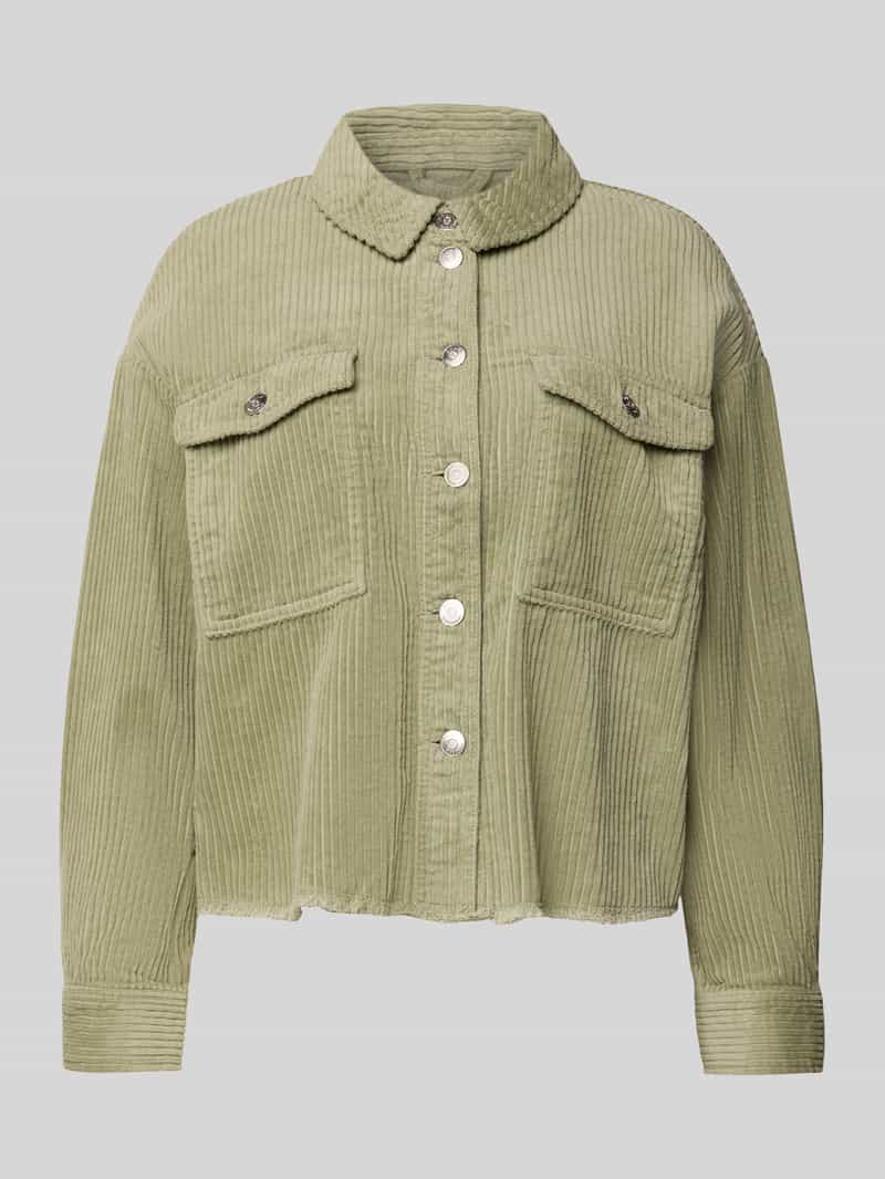 Kurtka sztruksowa o kroju regular fit z czystej bawełny model ‘MARINA-ENY LIFE’