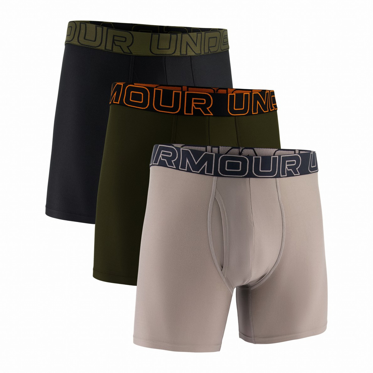 Męskie bokserki Under Armour Perf Tech 6in Rozmiar: XXL / Kolor: zielony/czarny
