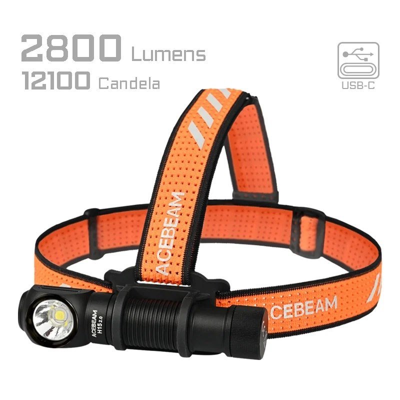 AceBeam Latarka czołowa H15 2.0 2800 lm