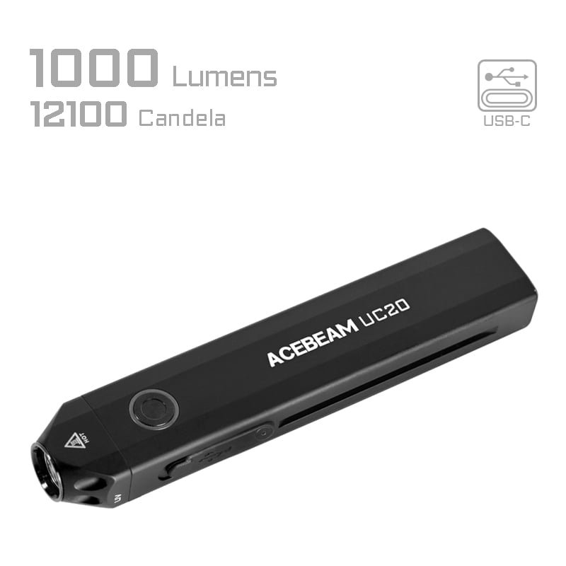 AceBeam Latarka UC20 WR UV 1000 lm USB-C