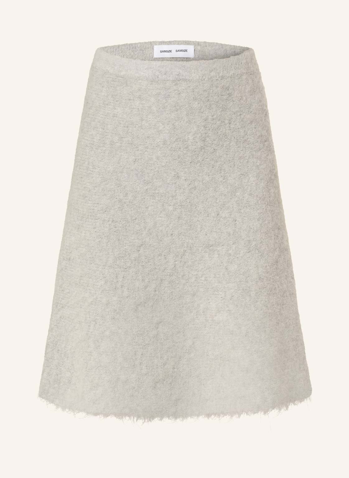 Samsøe Samsøe Spódnica Z Dzianiny Sajeanne Z Alpaki grau