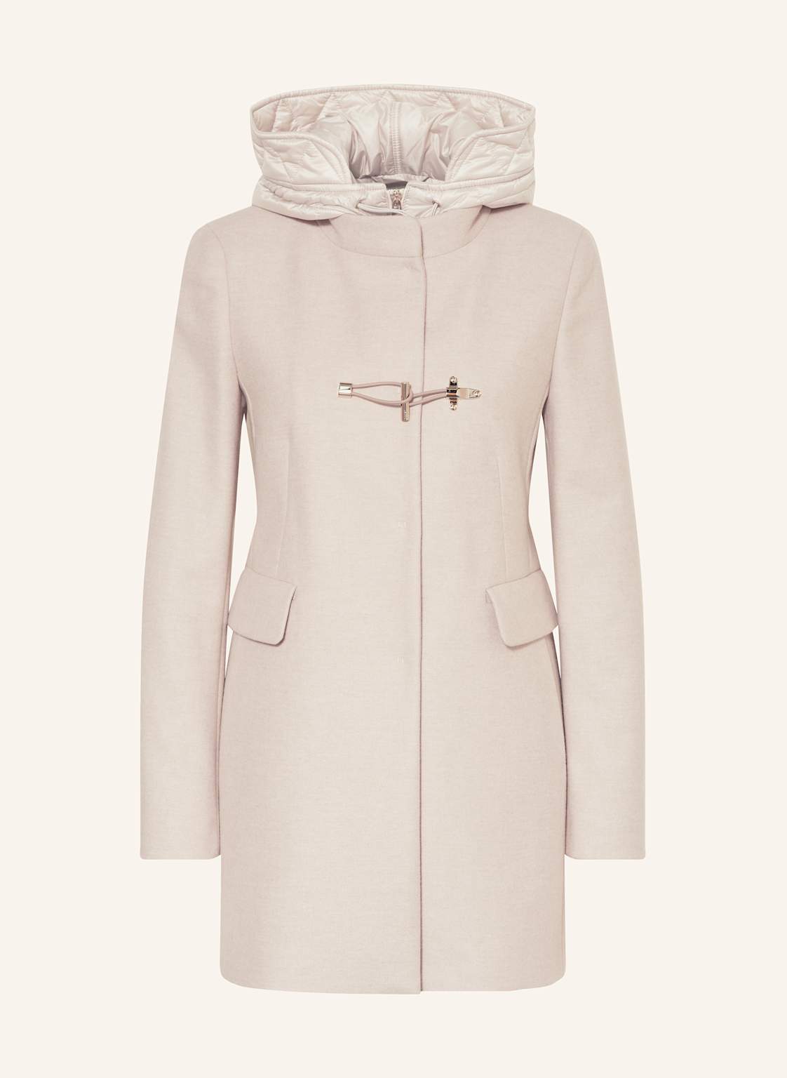 Fay Płaszcz Wełniany beige