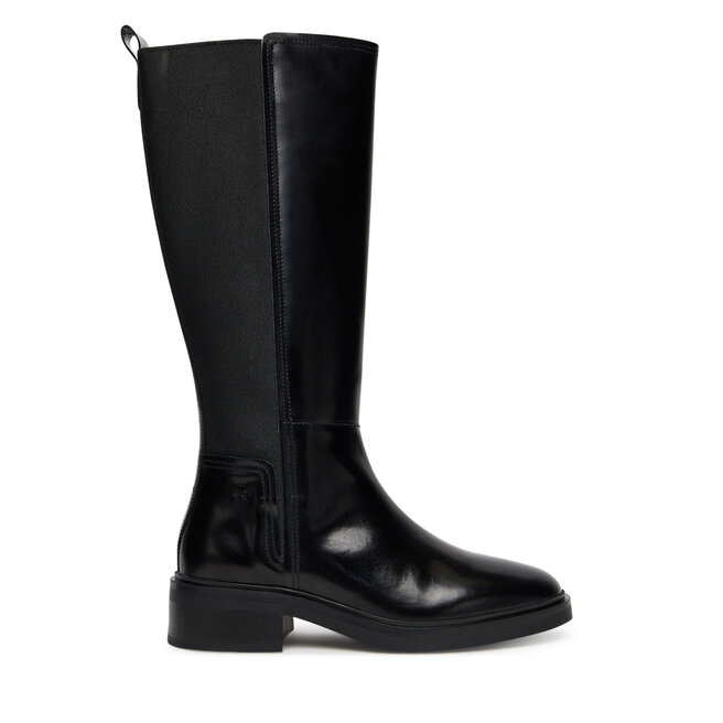 Kozaki Tommy Hilfiger Th Minimal Abrasivato Long Boot FW0FW08979 Czarny