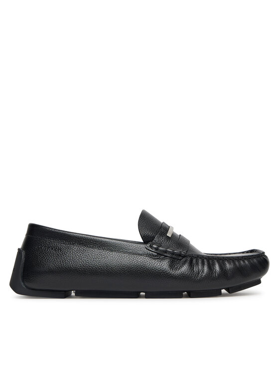 Calvin Klein Mokasyny Driver Hrdw Lth HM0HM01980 Czarny