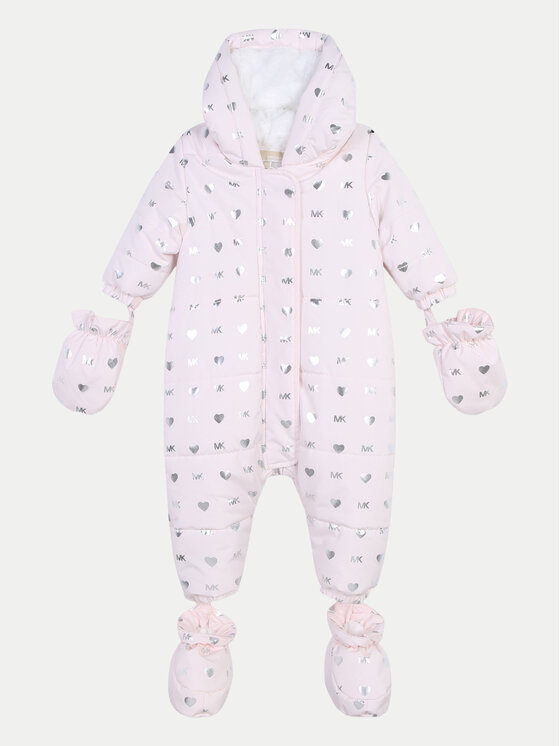 MICHAEL KORS KIDS Kombinezon zimowy R30136 Różowy Regular Fit