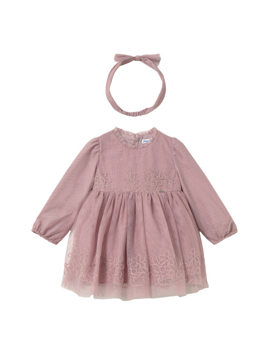 Mayoral Sukienka elegancka 2902 Różowy Regular Fit