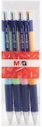 M&G Długopis pstrykany 0.7mm nieb 4szt