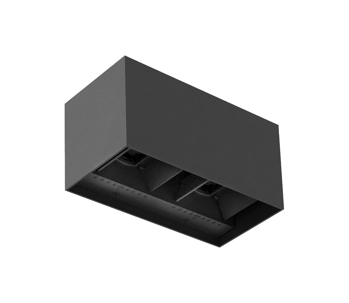 Brilagi - LED zewnętrzny kinkiet DOUBLE CUBE LED/12W/230V antracyt IP65