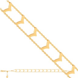 Złota bransoletka 585 łańcuszkowa prezent grawer