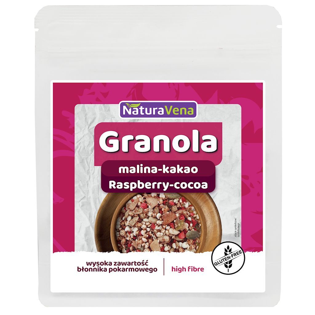 NaturaVena Granola malina-kakao 200 g - żywność