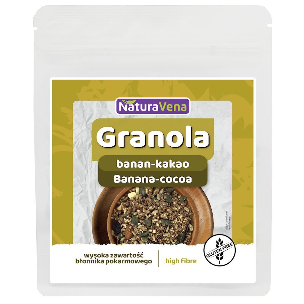 NaturaVena Granola banan-kakao 200 g - żywność
