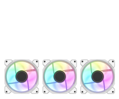 DarkFlash DR08 White Triple Pack 3x120mm DR08 3IN1 White