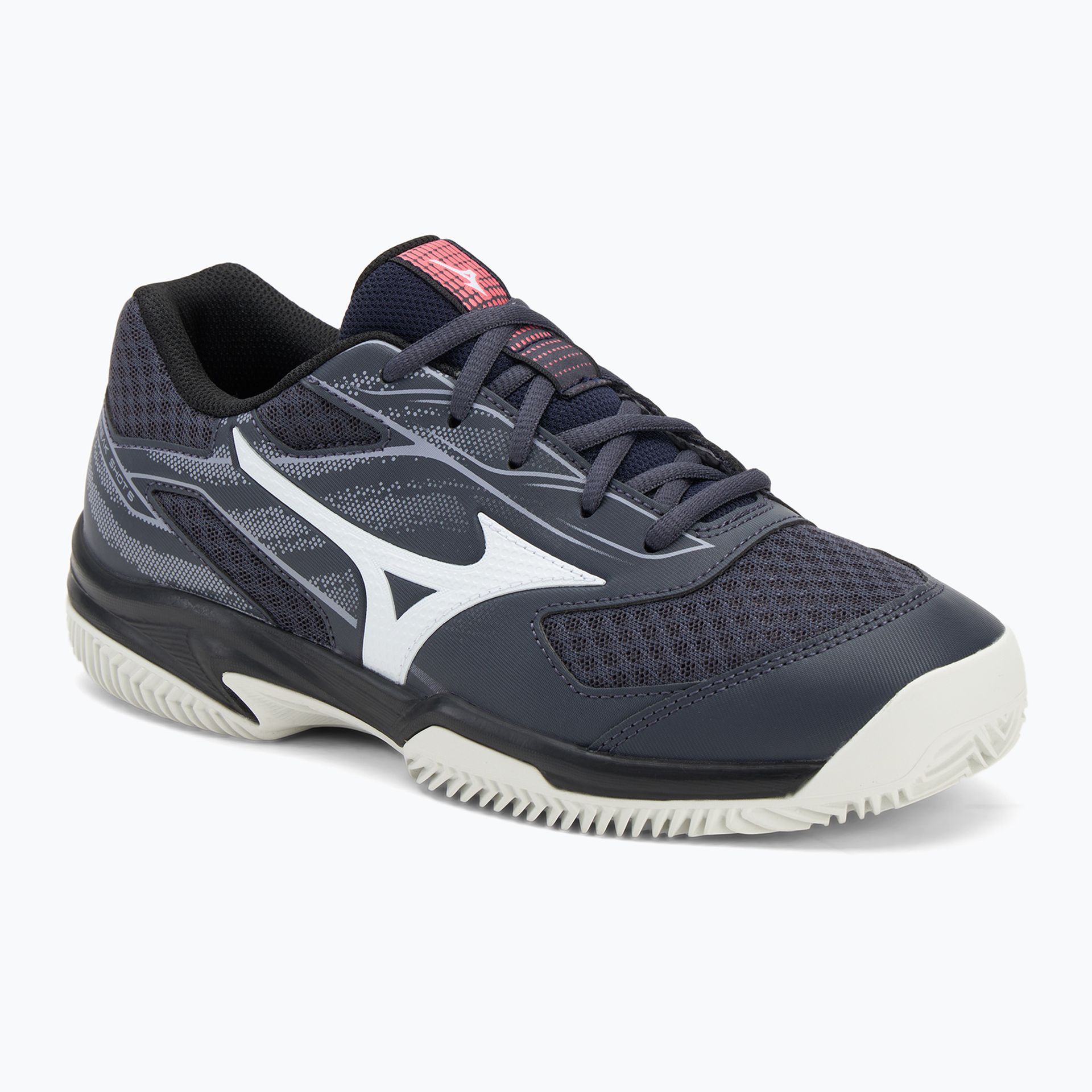 Buty do tenisa Mizuno Break Shot 5 CC odyssey gray/white/blue granite WYSYŁKA W 24H 30 DNI NA ZWROT