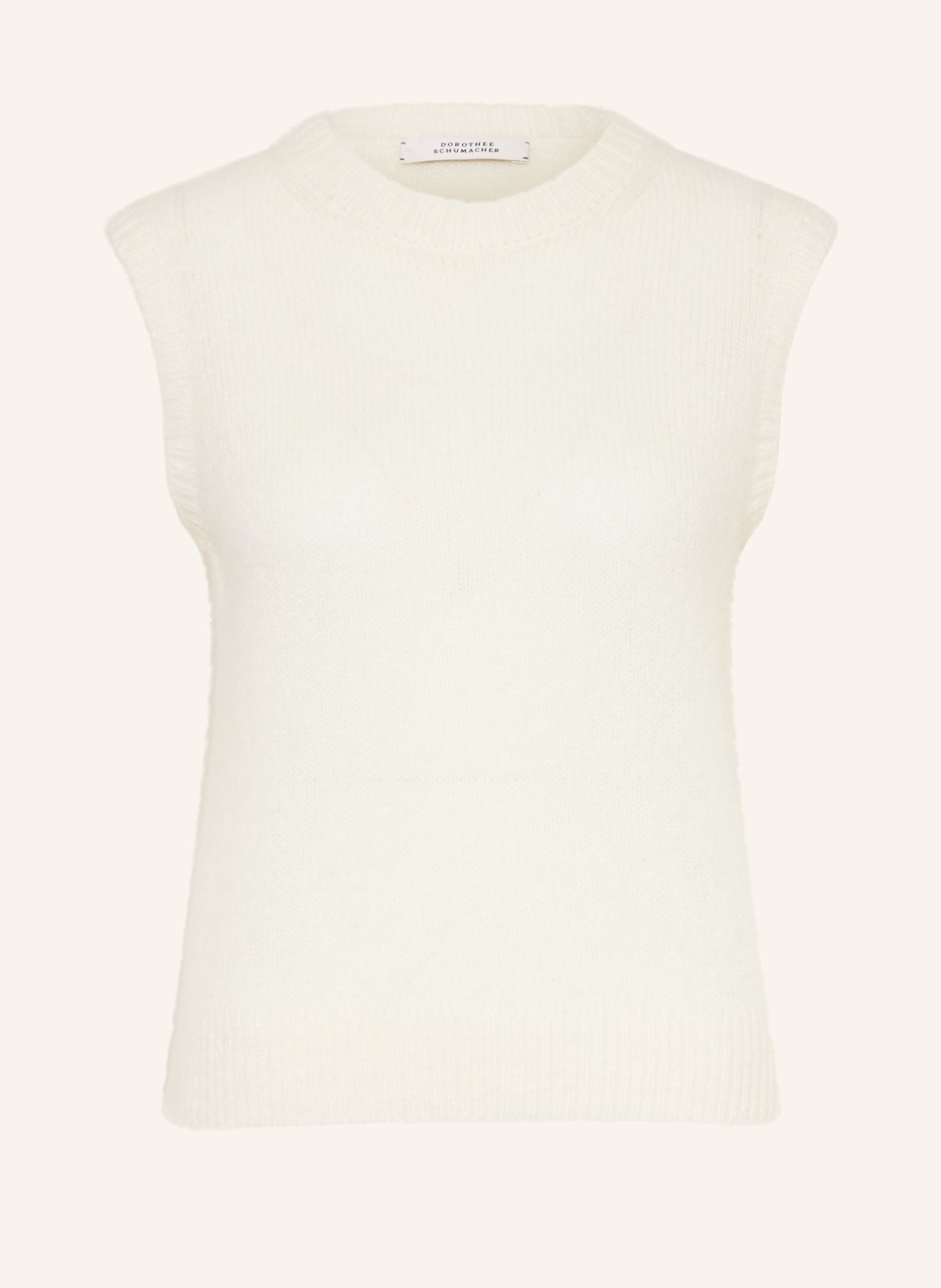 Dorothee Schumacher Top Z Dzianiny Luxury Love Z Kaszmiru weiss