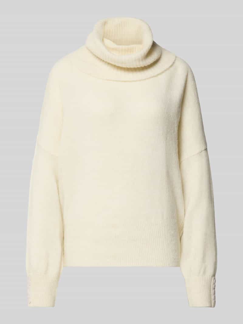 Sweter o kroju regular fit z dzianiny z dodatkiem wełny z alpaki model ‘IHKAMARA’