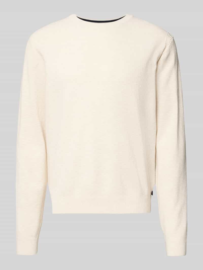 Sweter z dzianiny o kroju regular fit z czystej bawełny