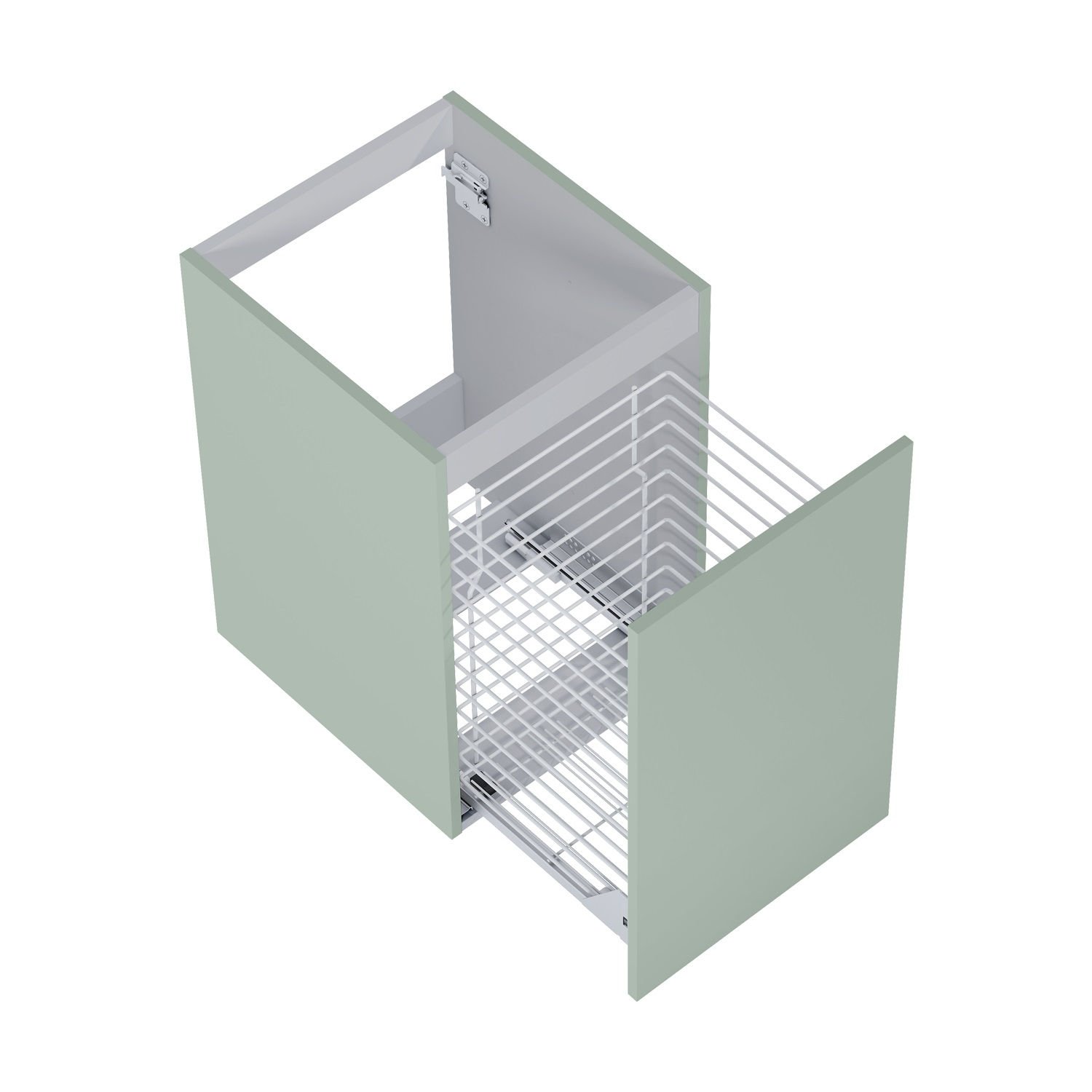 Szafka łazienkowa pod blat z koszem na pranie Elita Look 40 cm sage mat RE080402021470