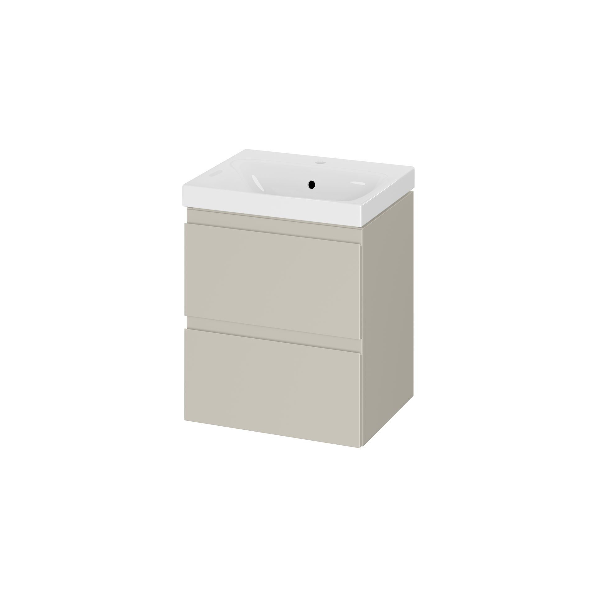 Szafka łazienkowa z umywalką Cersanit Moduo Slim 50 cm kaszmir S4013-007