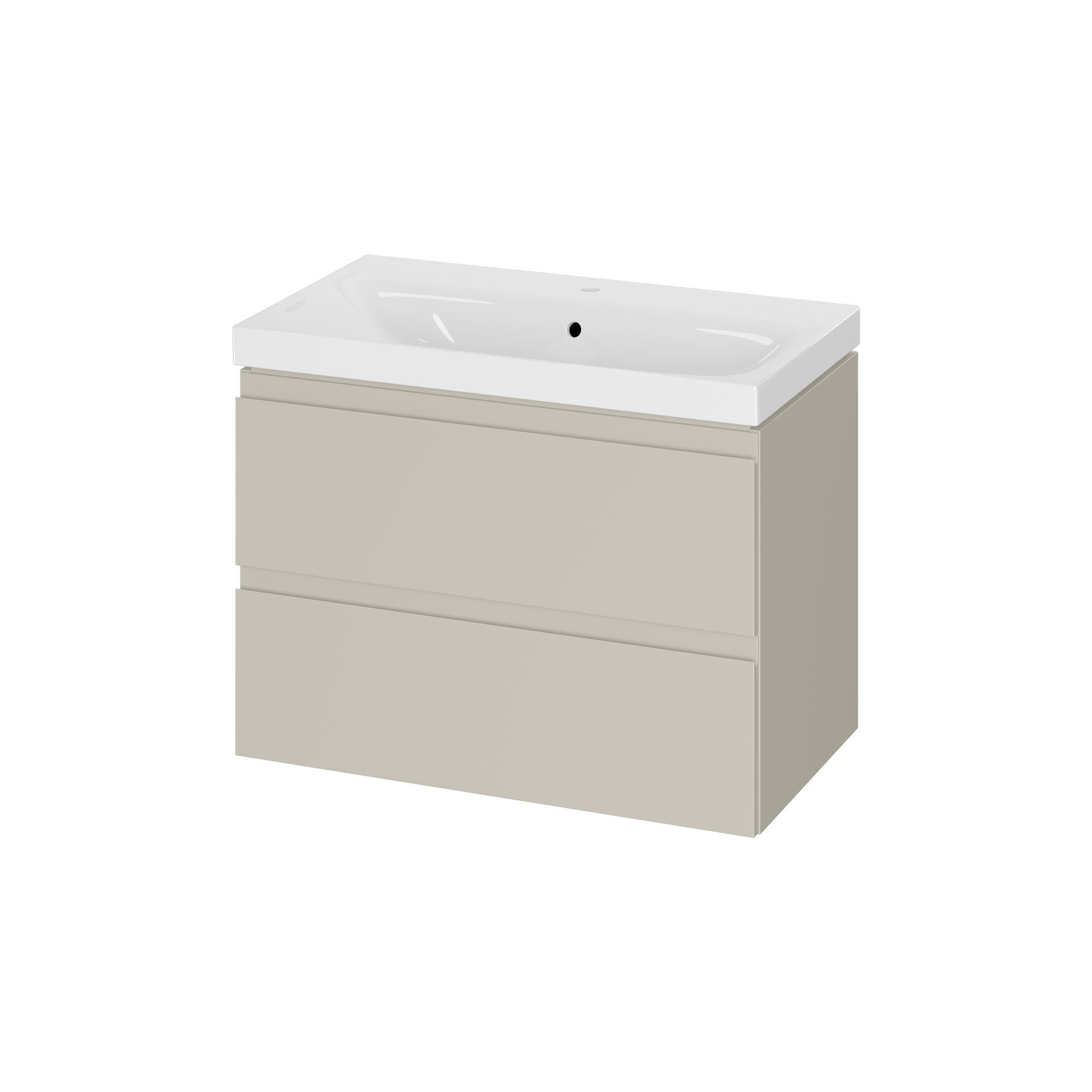 Szafka łazienkowa z umywalką Cersanit Moduo Slim 80 cm kaszmir S4013-009