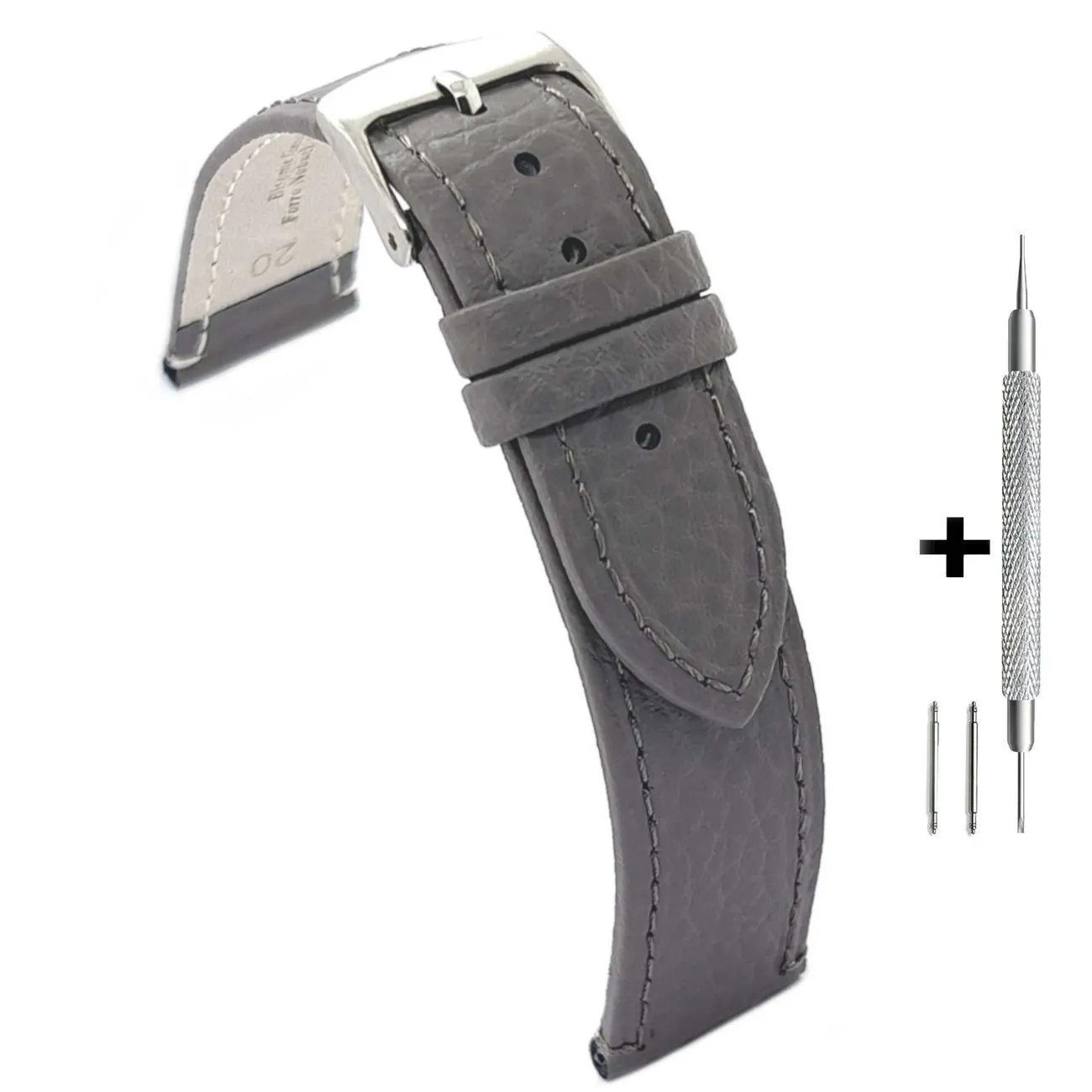 Granatowy pasek 20 mm skórzany DILOY 178.20.7 + GRATIS dwa teleskopy i narzędzie