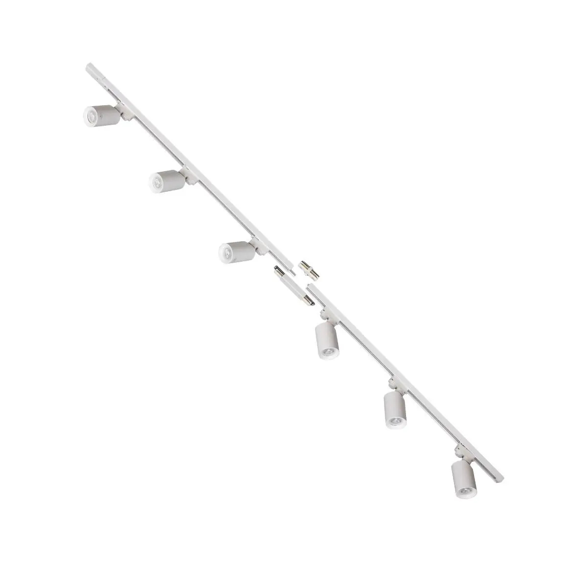 Sufitowy zestaw szynowy 3047 jednoobwodowy metalowy biały