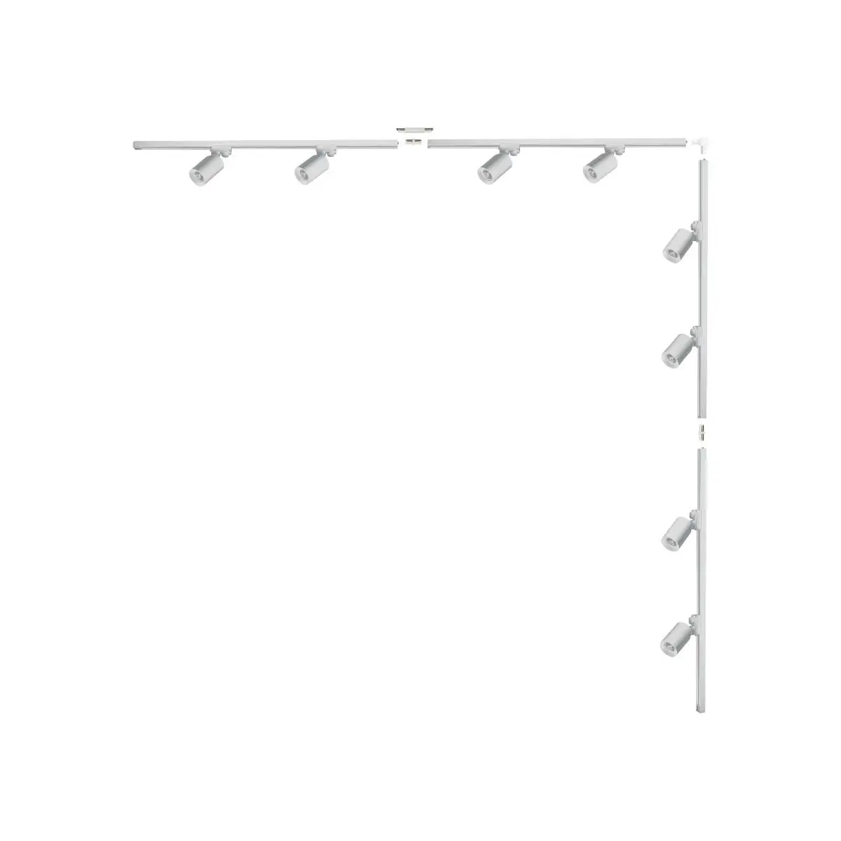 Sufitowy jednofazowy zestaw szyn 3585 8xGU10 do salobu biały