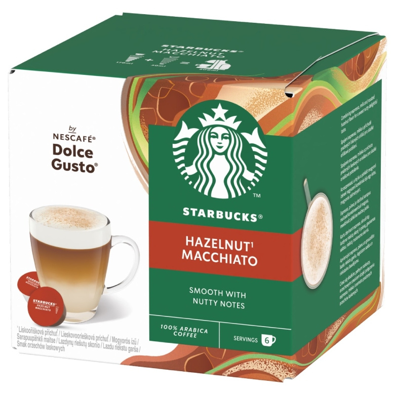 Kapsułki Nescafé Dolce Gusto STARBUCKS® Hazelnut Macchiato 12 sztuk