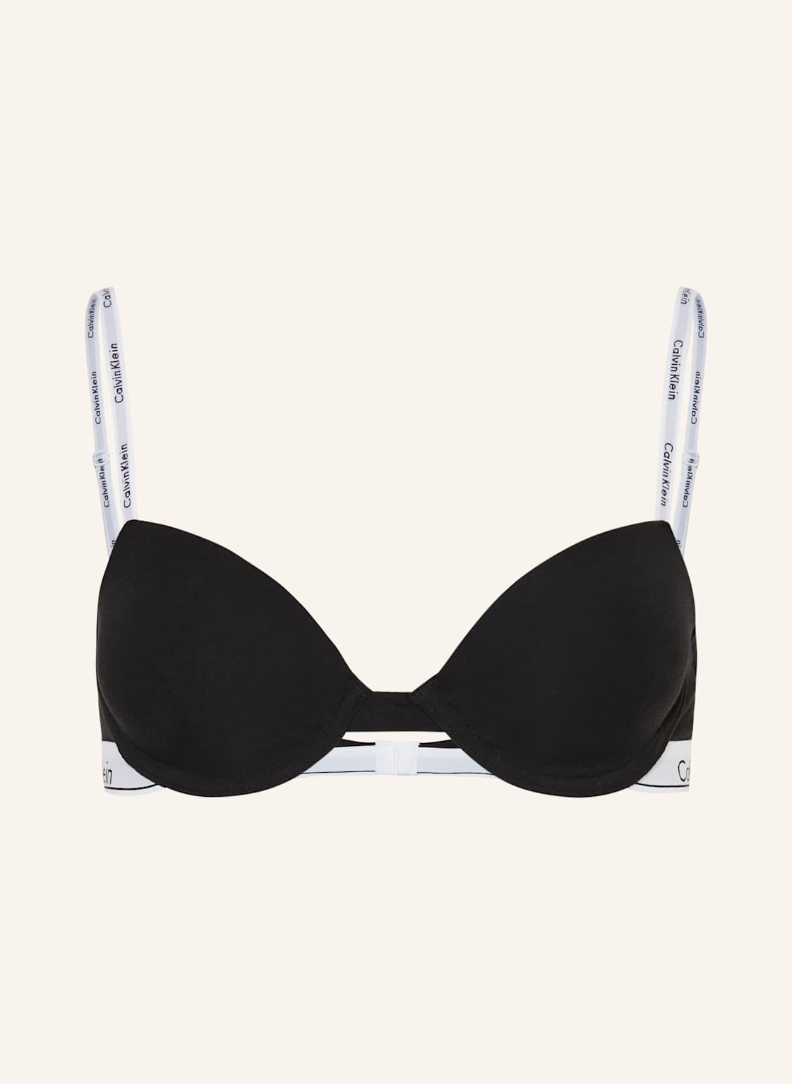 Calvin Klein Biustonosz Z Fiszbinami Icon Cotton Modal schwarz