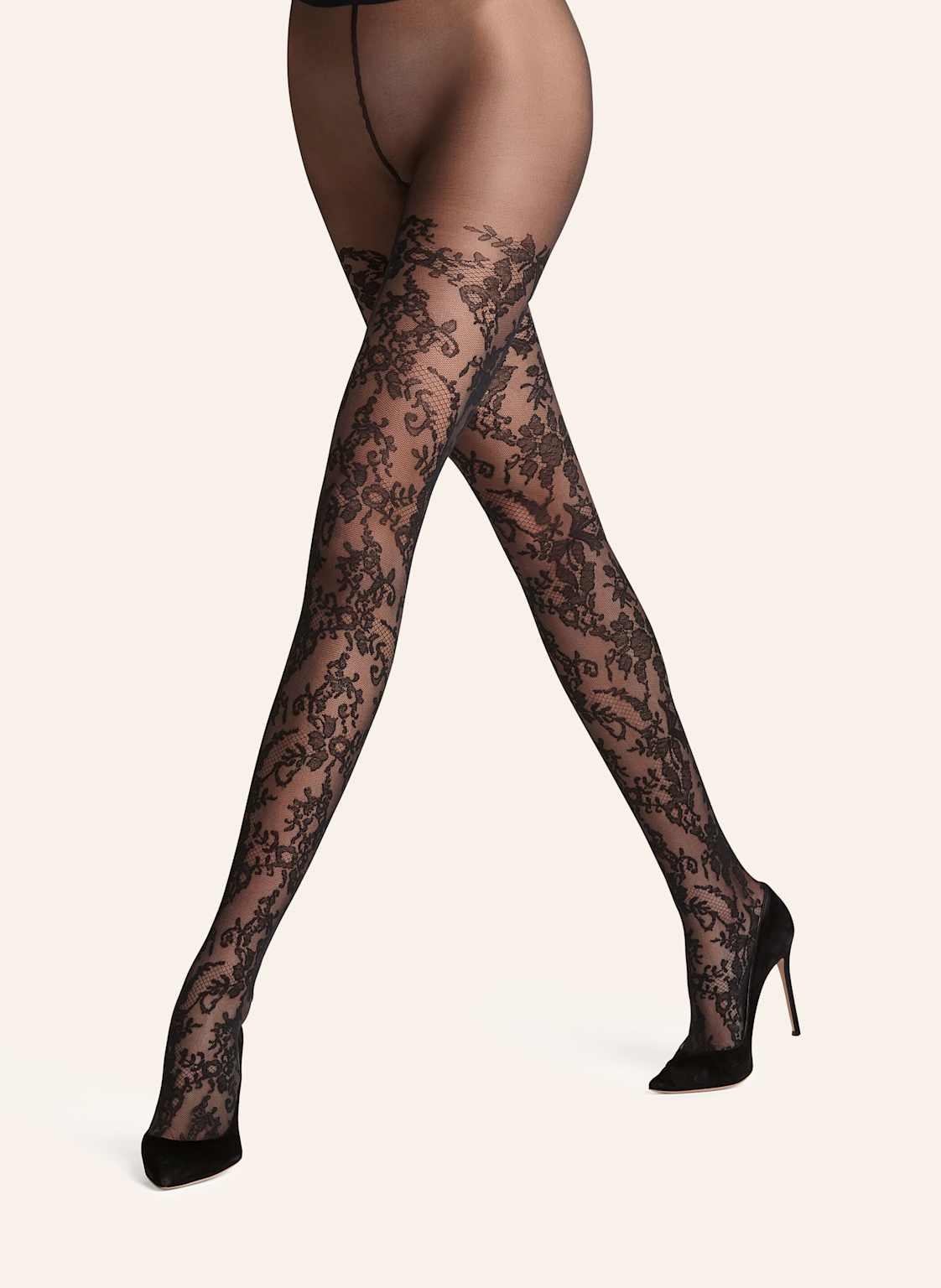 Falke Rajstopy Sensual Boulevard schwarz