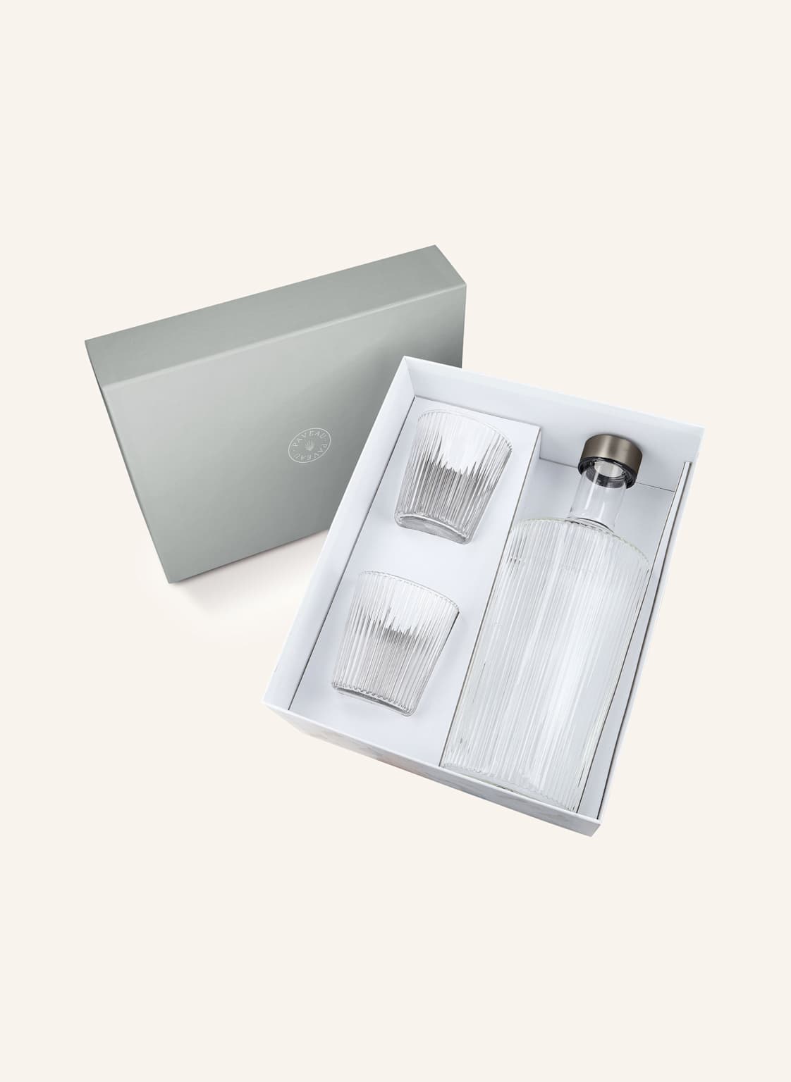 Paveau Zestaw 3 Szt.: Szklanki Do Picia I Butelka weiss