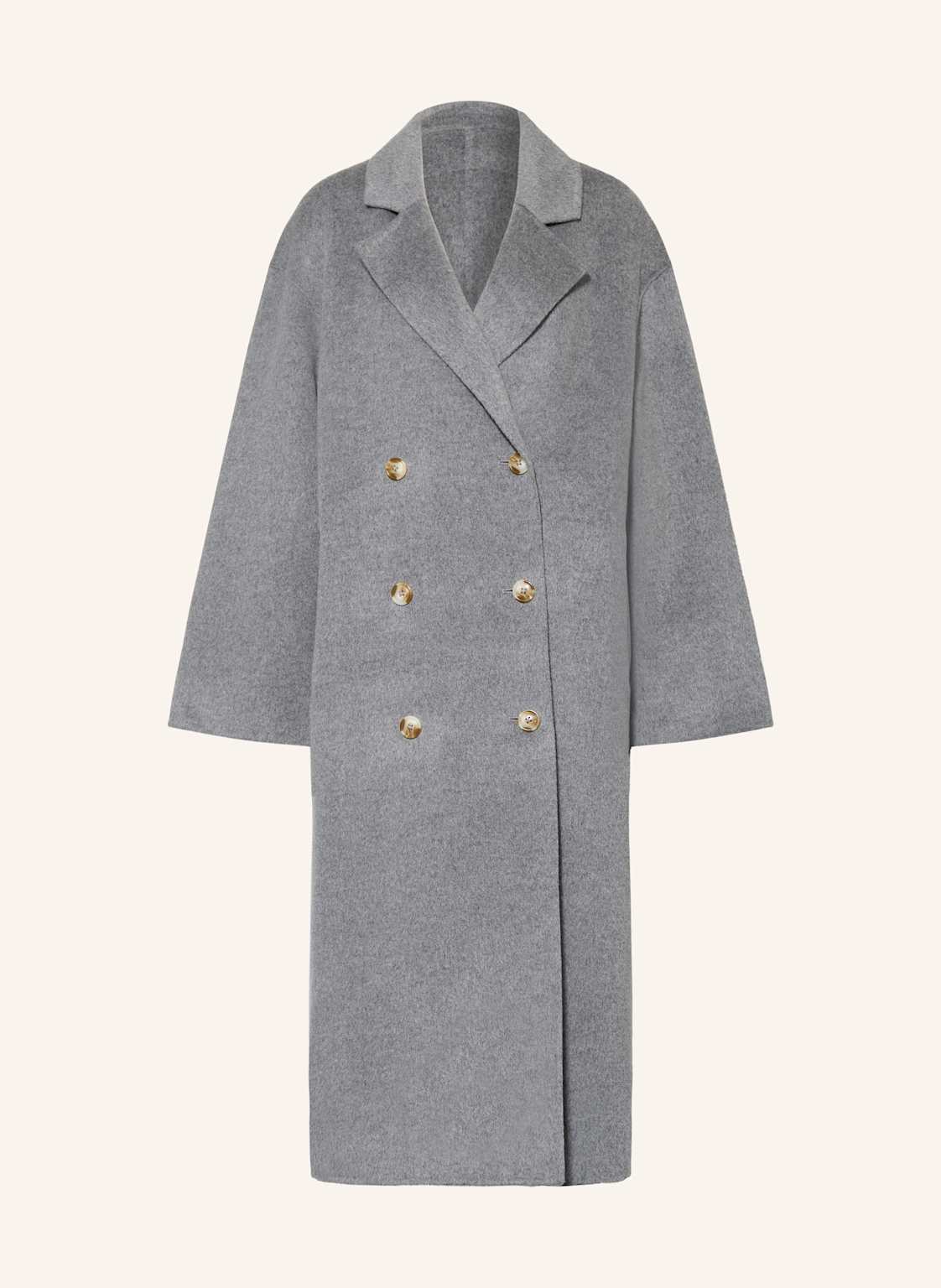 Loulou De Saison Płaszcz Wełniany Borneo grau