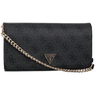 Torebka Kopertówka Noelle II Xbody Flap Organizer HWBG96 72750 Coal Logo (GU762-a) Guess