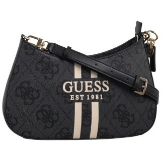 Torebka Noelle II Top Zip Shoulder Bag HWOS96 72180 Coal Logo (GU771-a) Guess