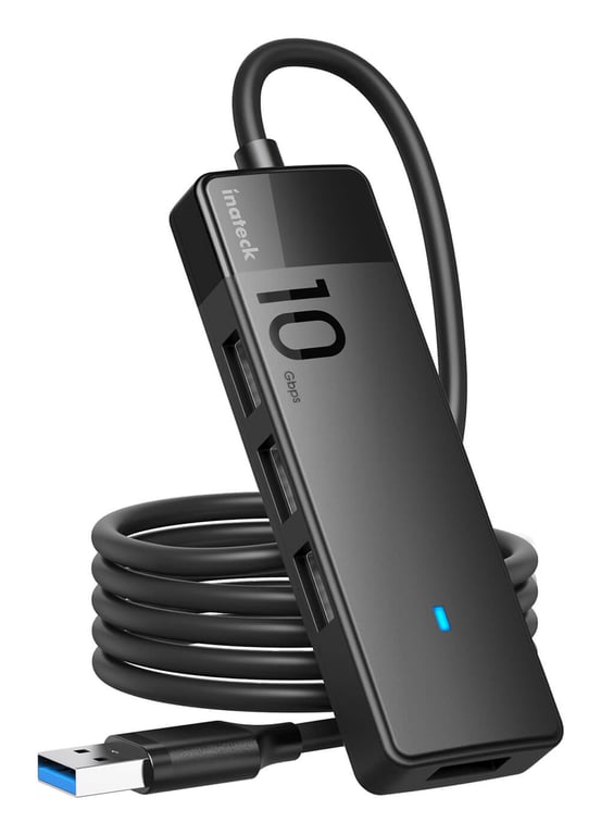 Inateck HB2025AL USB 3.2 Gen 2 (3.1 Gen 2) Type-A 10000 Mbit/s Czarny HB2025AL_BLACK