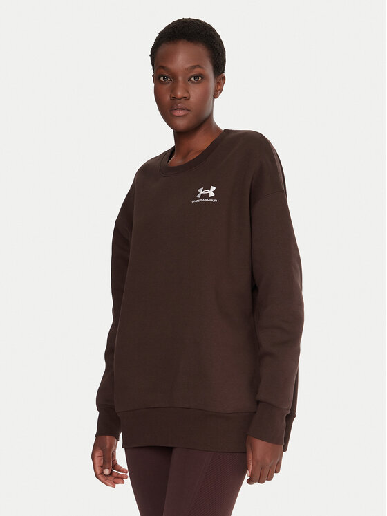 Under Armour Bluza Essential 1379475 Brązowy Loose Fit