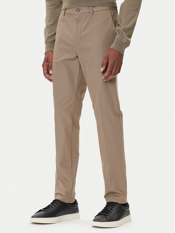 BOSS Chinosy P-Kaiton1 50543945 Beżowy Slim Fit