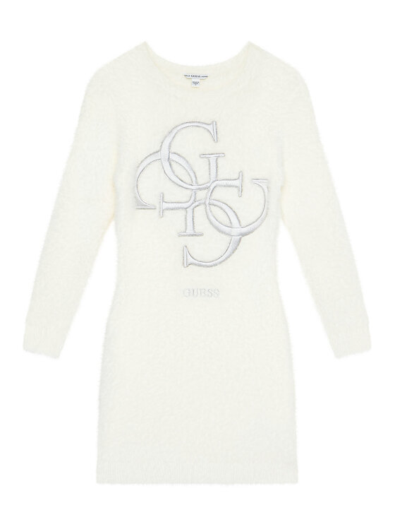 Guess Sukienka dzianinowa J5BK08 Z0720 Écru Regular Fit