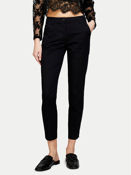 Sisley Chinosy 4BYW55AH6 Czarny Regular Fit