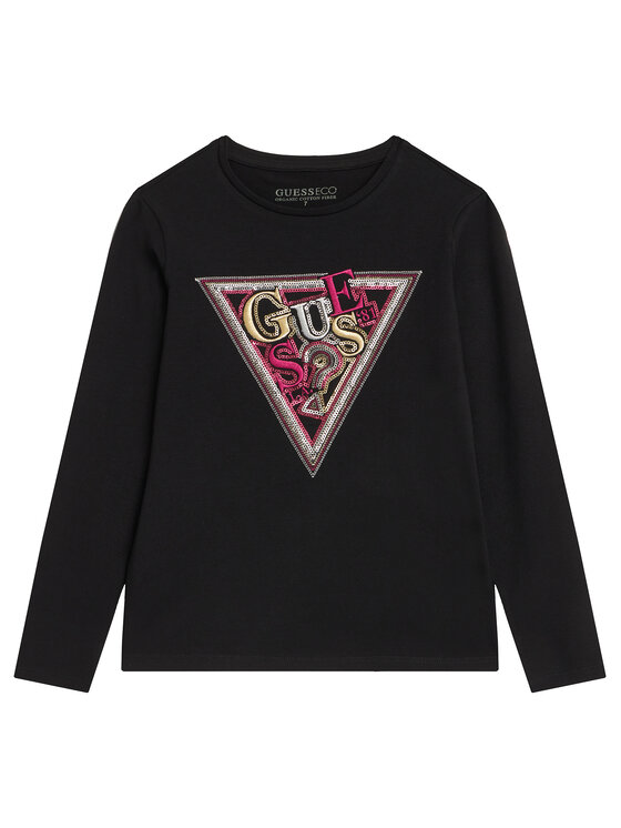 Guess Bluzka J5BI13 J1314 Czarny Regular Fit