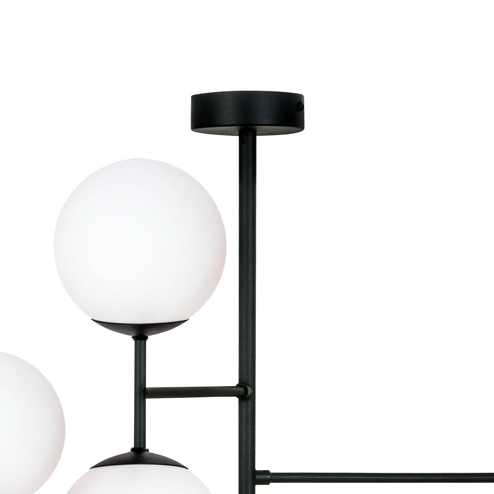 Lampa sufitowa Korek Domiluce, możliwość ściemniania, biały / opal, salon / jadalnia, szkło, nowoczesny