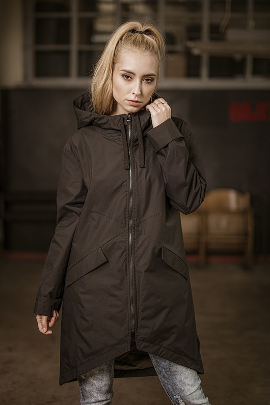 Kurtka przeciwdeszczowa Black New z podszewką