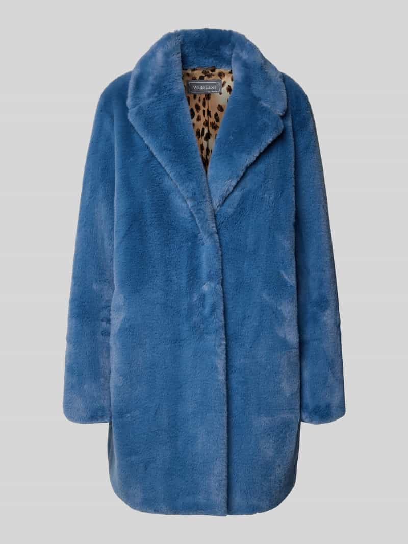 Płaszcz z obszyciem ze sztucznego futra