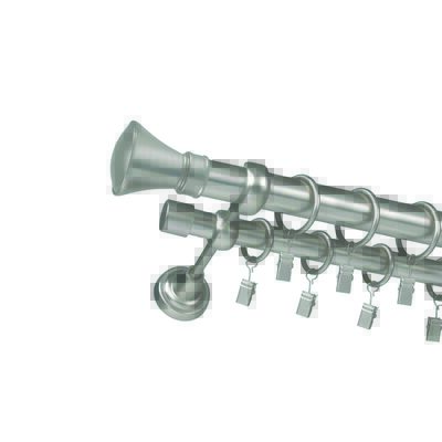 Karnisz podwójny ZEUS Ø25, 240 cm colloseum satyna