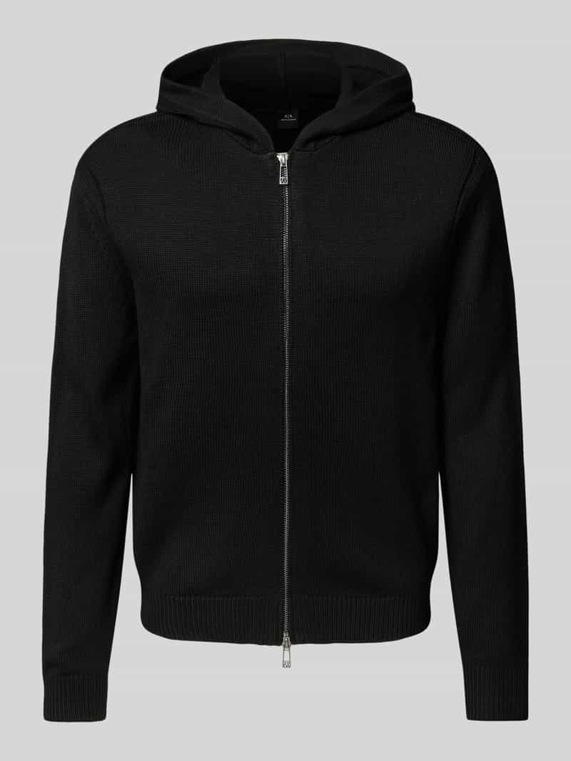 Kurtka z dzianiny z kapturem