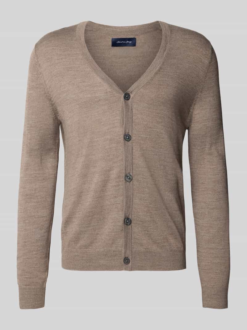 Kurtka z dzianiny z dekoltem w serek