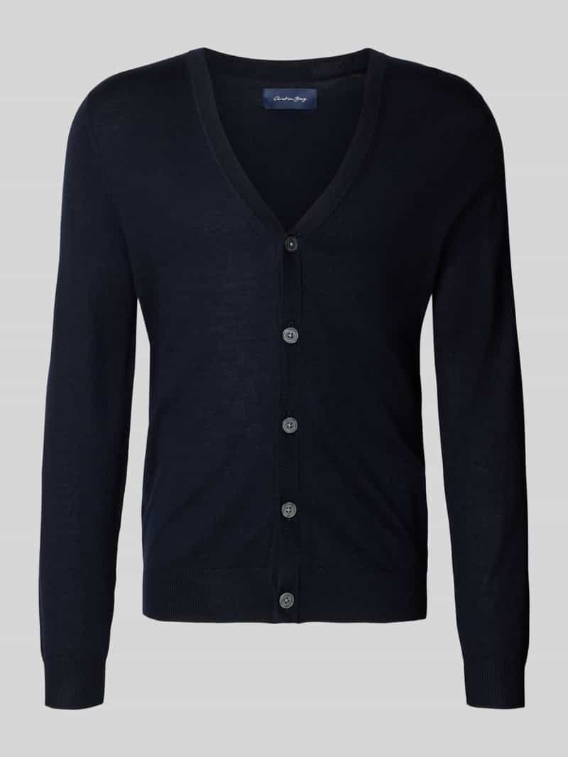 Kurtka z dzianiny z dekoltem w serek