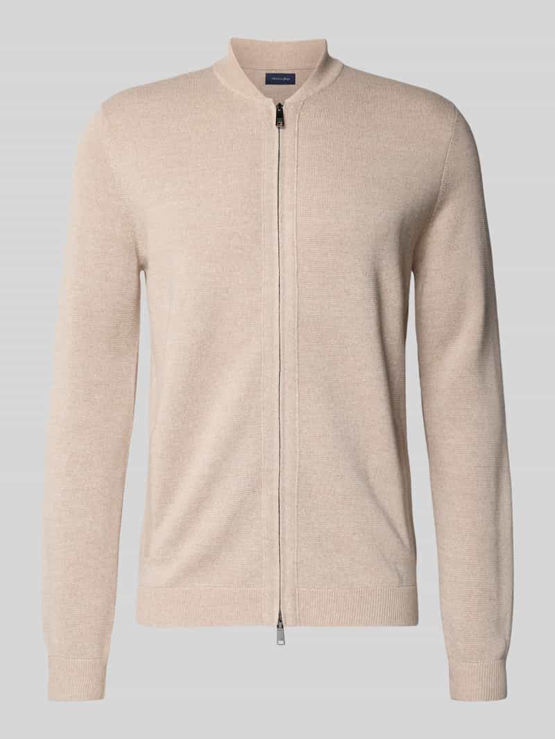 Kurtka z dzianiny o kroju slim fit ze stójką